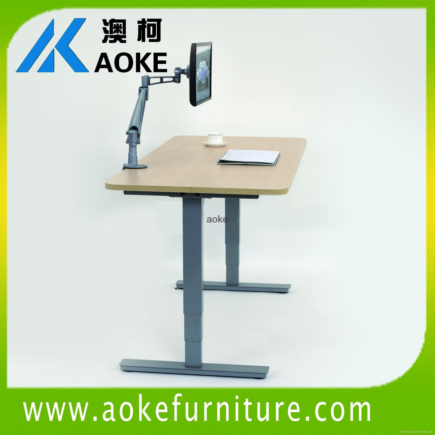 office height adjustable desk with telescoping function 2