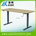 manually adjustable desk