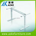 single motor desk frame with height and width adjustable  1