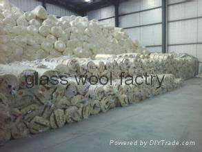 Glass wool blanket roll and board pipe with Fireproof aluminum foil 3