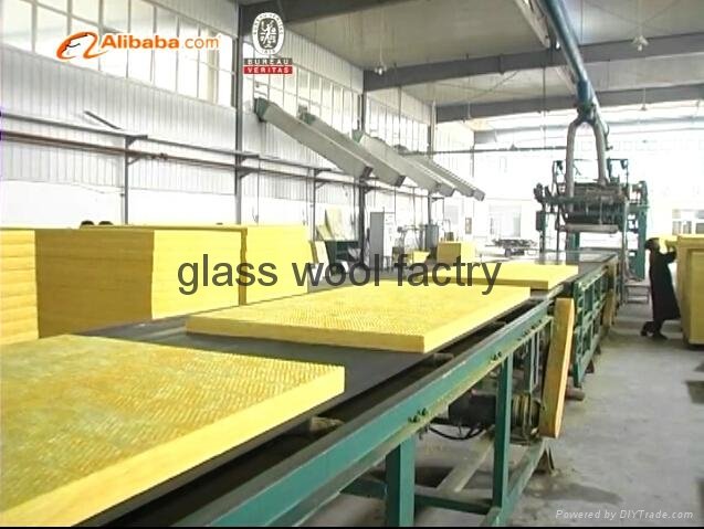 Glass wool blanket roll and board pipe with Fireproof aluminum foil