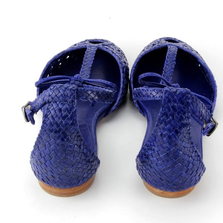 Popular new design braid hand woven elastic shoes handmade shoes 2