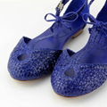 Popular new design braid hand woven elastic shoes handmade shoes