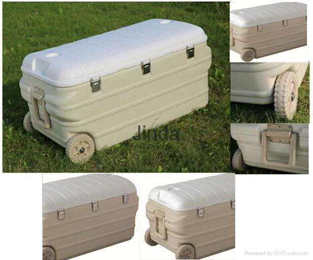 cooler box with big wheels,fish cooler box 2