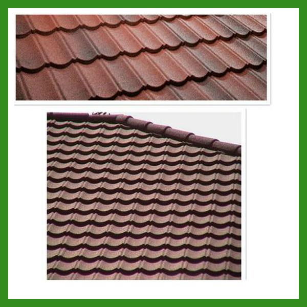 0.4mm Galvalume Steel Plate Stone Coated Metal Roof Tile Manufacturer 2