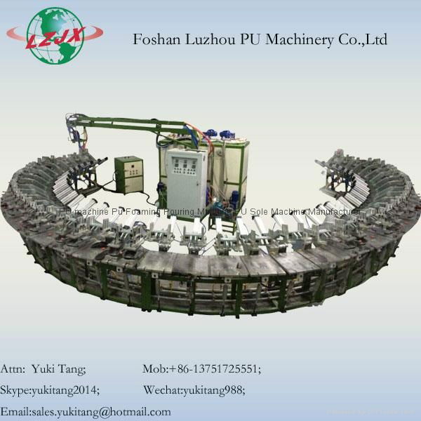 Footwear Rotary Shoe Manufacturing Machinery PU Foam Machine