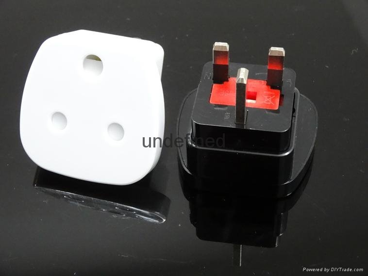 South Africa to UK travel adapter plug with 13A FUSE