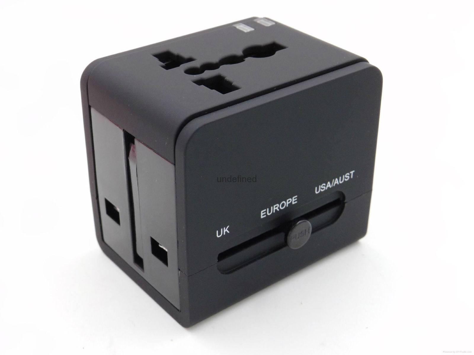 USB universal travel adapter plug with 2.1A EU/AUS/US/UK travel adapter 4