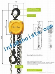 Hand operated hoist