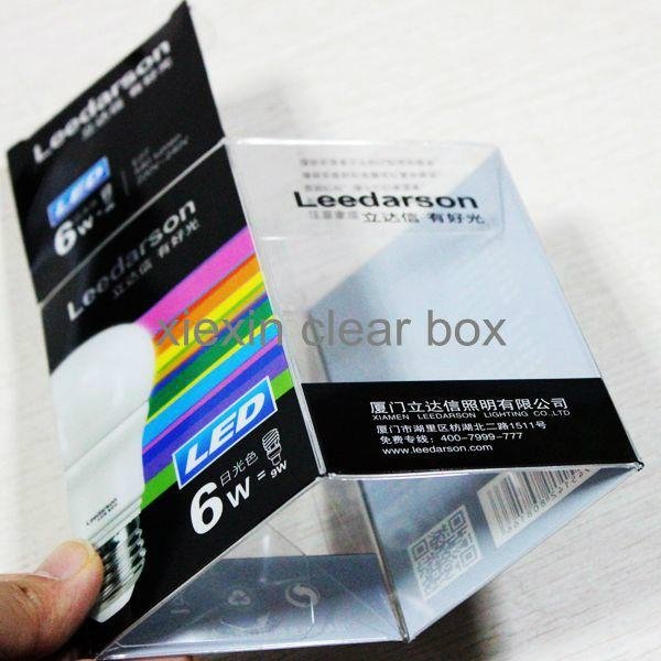 high quality clear plastic LED packaging box