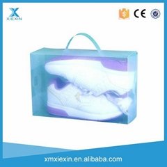 transparent plastic shoe box