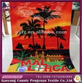 100% microfiber printed beach towel