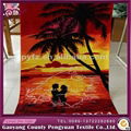 100% microfiber printed beach towel 2