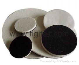 wool felt polishing wheels with velcro 2