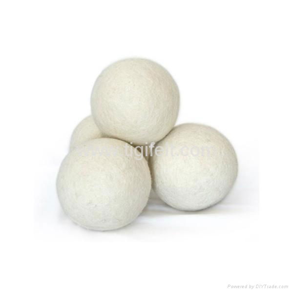 3'' 100% wool felt dryer balls