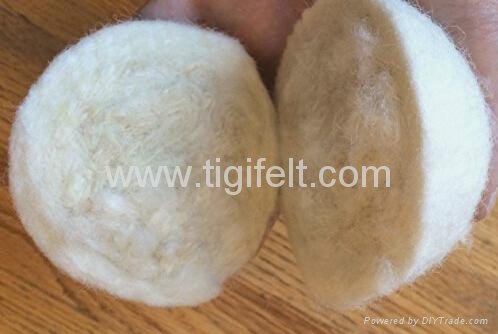3'' 100% wool felt dryer balls 2