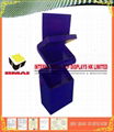 100% Recyclable Cardboard  Display Stand With Red Printing 300g CCNB 1