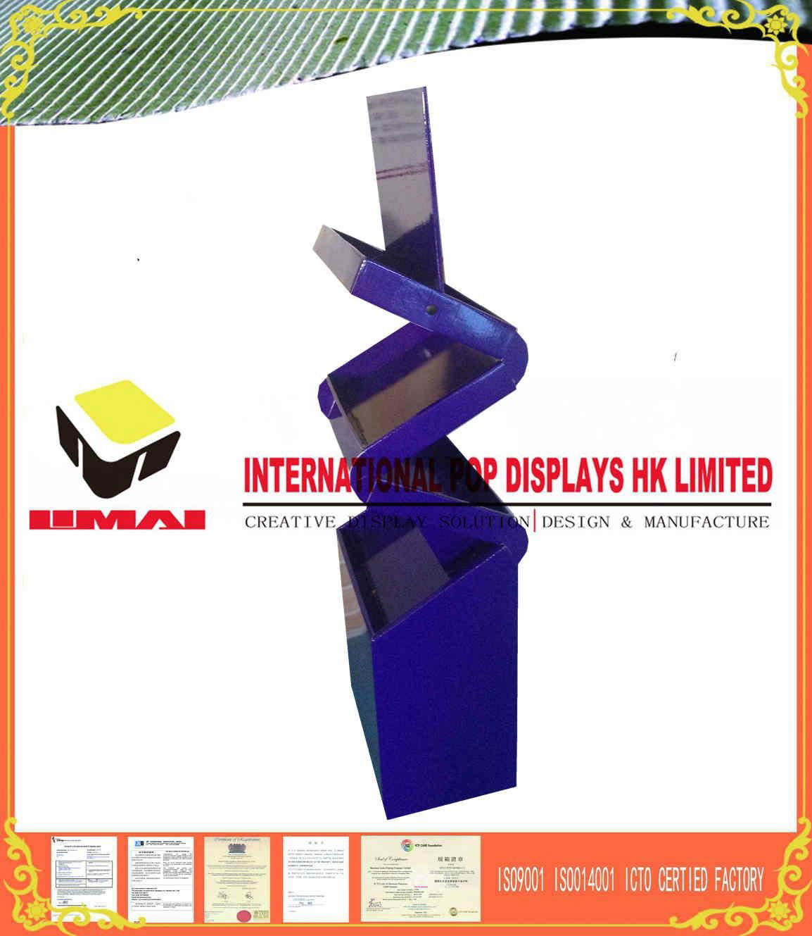 100% Recyclable Cardboard  Display Stand With Red Printing 300g CCNB 2