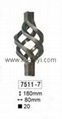 wrought iron basket for fence post