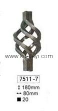 wrought iron basket for fence post