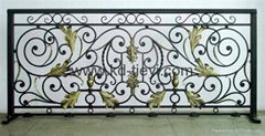 wrought iron garden fences