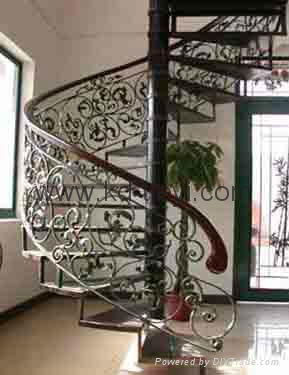 wrought iron spiral stairs railings