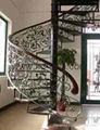 wrought iron spiral stairs railings 1