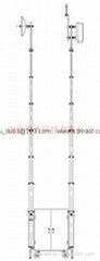 4.5m (14feet) Lightweight Pneumatic Telescopic Mast and Mobile Light Mast and Ve