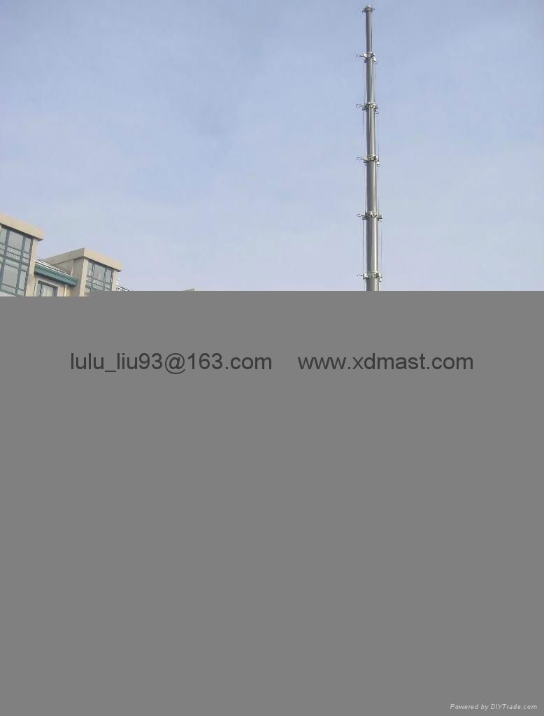 4.5m (14feet) Lightweight Pneumatic Telescopic Mast and Mobile Light Mast and Ve 4