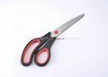 stainless steel stationery scissors,soft handle office scissors  1