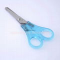 transparent school scissors children scissors with ruler scale  3