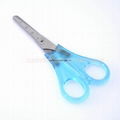 transparent school scissors children scissors with ruler scale  2