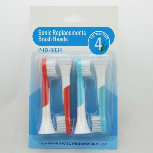 HX-6034 Replacement Electric Toothbrush Heads Soft-Bristled 6000pcs/Lot 