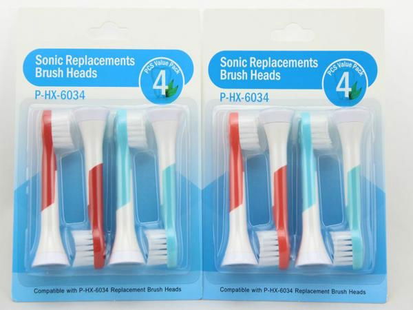 HX-6034 Replacement Electric Toothbrush Heads Soft-Bristled 6000pcs/Lot  4