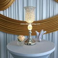 Tulip shape crystal centerpiece vases with LED light for wedding decor IDATC303