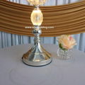 Tulip shape crystal centerpiece vases with LED light for wedding decor IDATC303 3