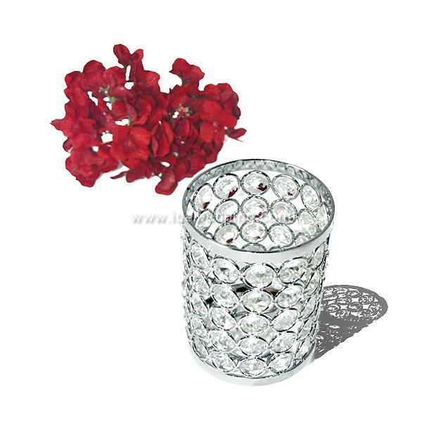 IDA handmade small crystal ball candle holder (IDACH06)