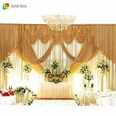 IDA Good sale! Elegant wedding backdrop curtain W.20ft*H.10ft (IDAB1608)