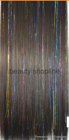 colorful hair extension synthetic clip hair extension