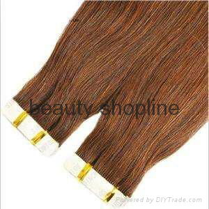 tape hair extension 100%human hair extension 3