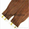 tape hair extension 100%human hair extension 3