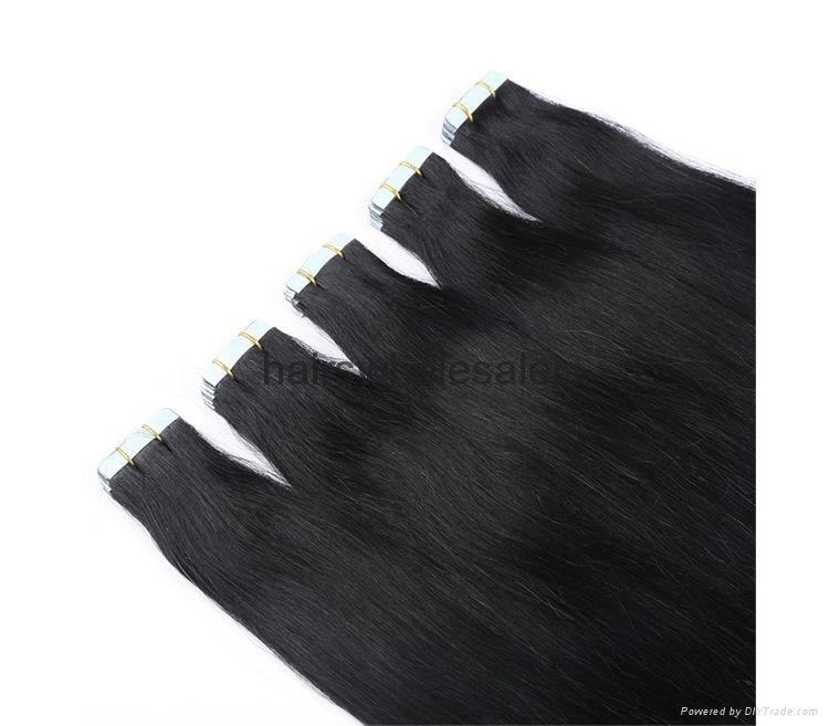 Hot sale on alibaba 100%human hair extension tape in 