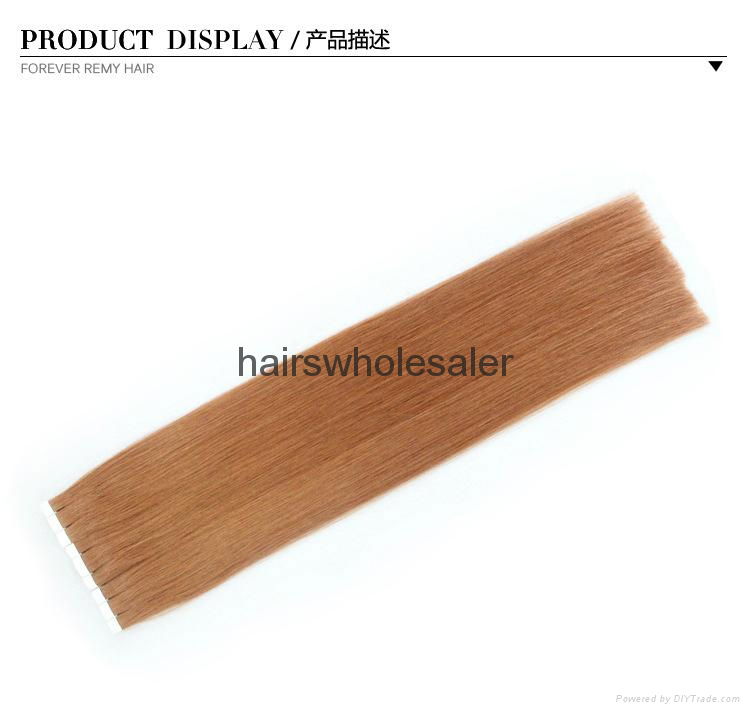 100%human virgin remy hair extension brazilian hair piece 2