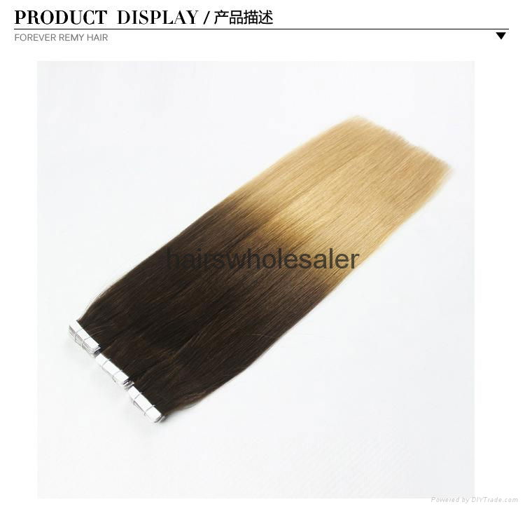 Top quality 100% unprocessed virrgin brazilian human hair extension 2