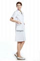 White lab coat Medical uniforms Hospital For female With Blue Selvedge 2