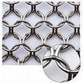 7mm welded chain mesh for stainless steel mesh glove apron curtain apron 1