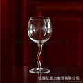 Mouth Blown Clear Goblet Wine Glass, red wine glass 5