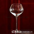 Mouth Blown Clear Goblet Wine Glass, red wine glass 2