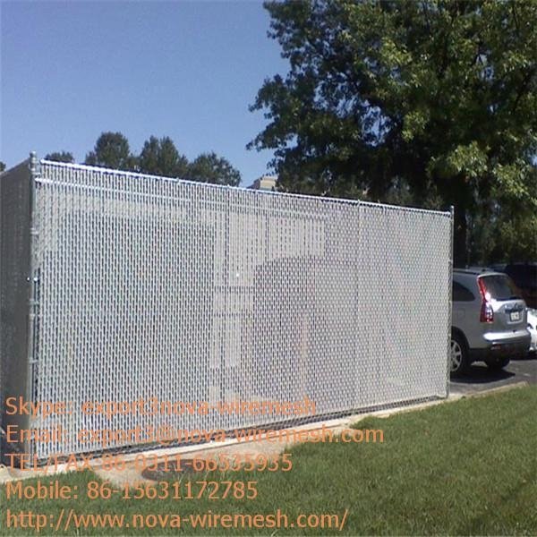 Extruded vinyl chain link fence  for sale 5