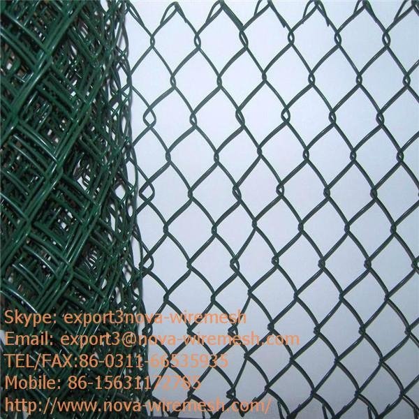 Extruded vinyl chain link fence  for sale 4